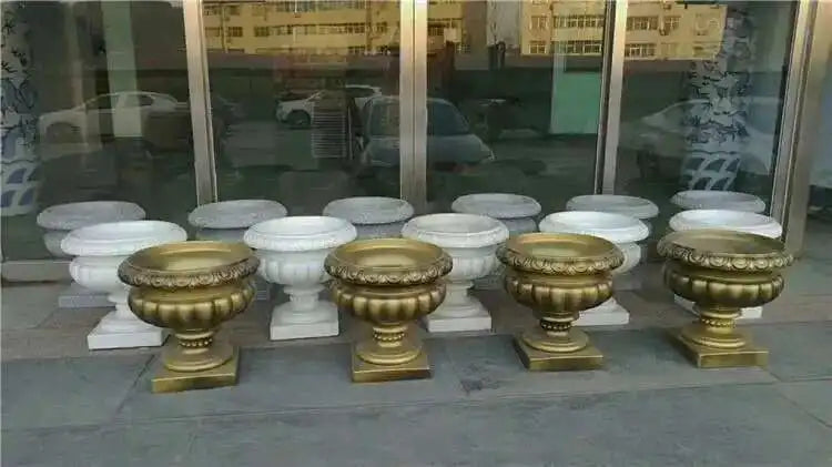 Plastic Thickened ABS Flowerpot Mold Cement Mold for Garden Balcony Fence Square Column Pier Roman Column Concrete Bonsai Mold