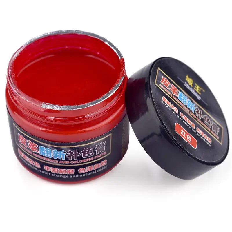 50ml Leather Paint Shoe Cream Coloring Leather Dye Repair Restoration Colors Change Paints For Bag Sofa Car Seat Scratch Brown