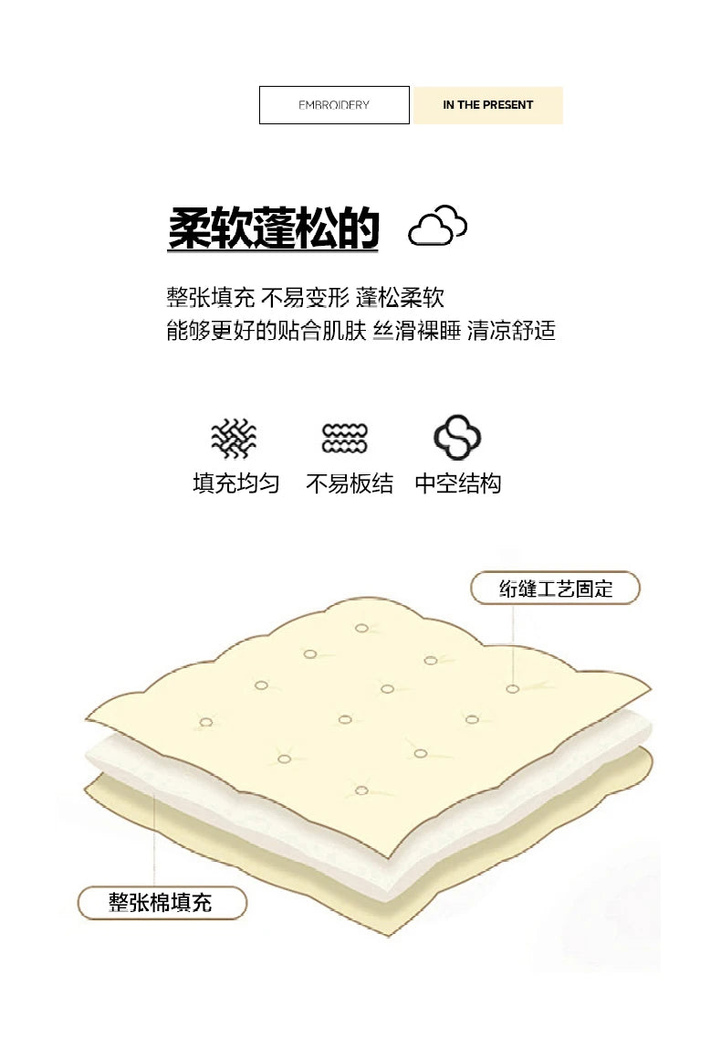New Cooling Sensation Summer Duvet Brings Coolness Washed Ice Silk Blanket Instant Cool Quilt All Ages Silky Touch Comforter Set