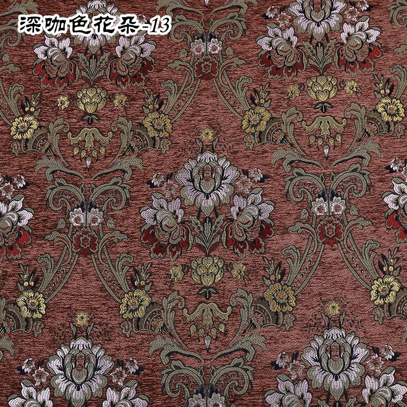 Jacquard Chenille Sofa Fabric European Style High Precision for Upholstery Home Decor Drapery Covers By Meters