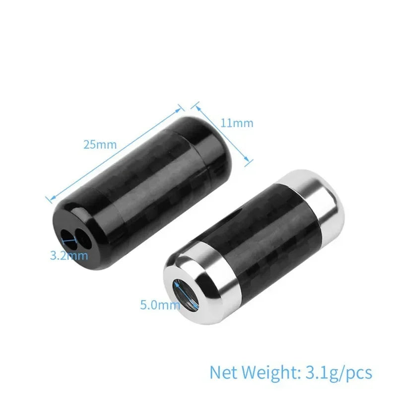 Earphone Splitter Slider DIY Connector Audio Cable Carbon Fiber