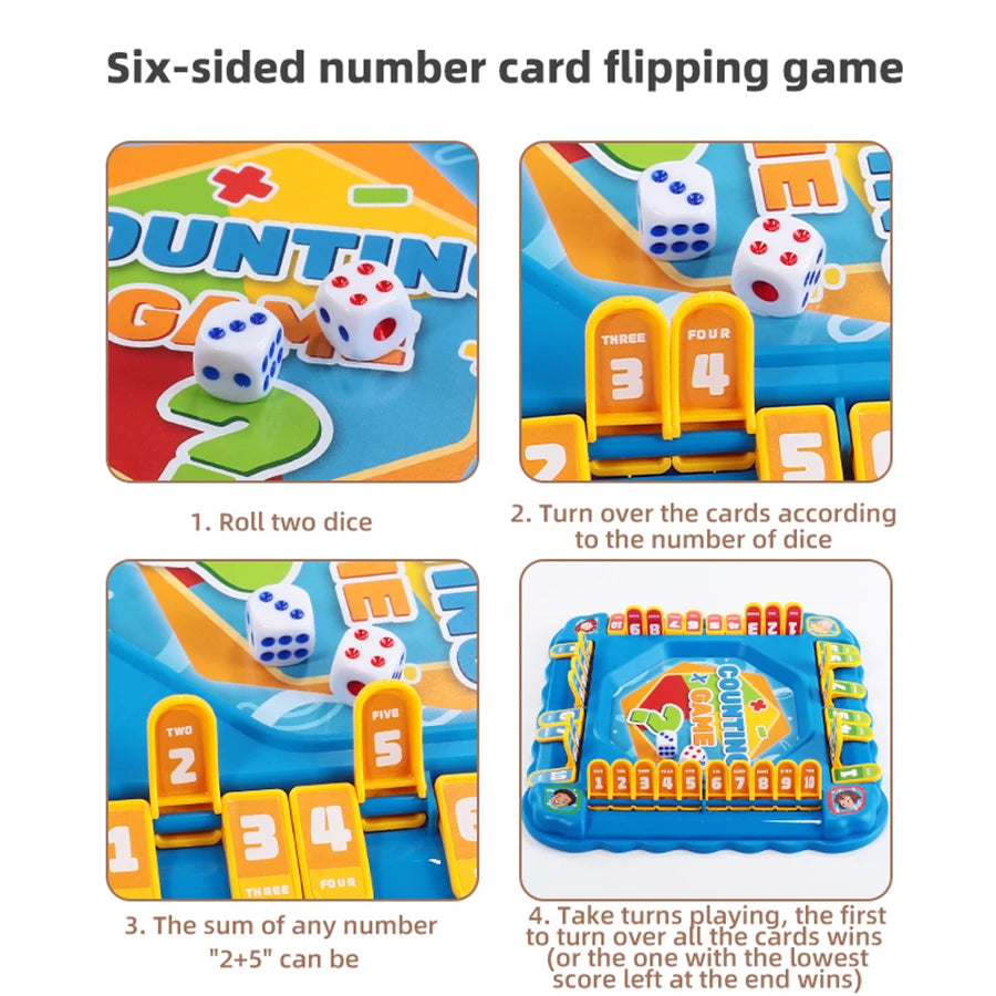 1set-Digital Flop Multiplayer Desktop Game Parent-child Interaction Children's Educational Enlightenment Toy Set Board Toy Gift