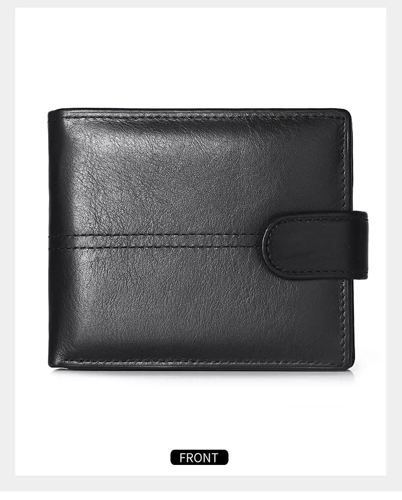 Rfid Leather Mens Wallet with Coin Pocket Designer Dollar Mens Leather Wallet with Rfid