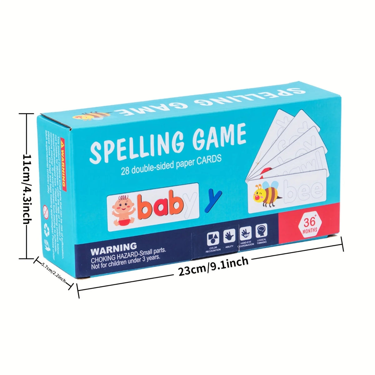 Montessori Alphabet Spelling Word Wooden Math Toys Kids Educational