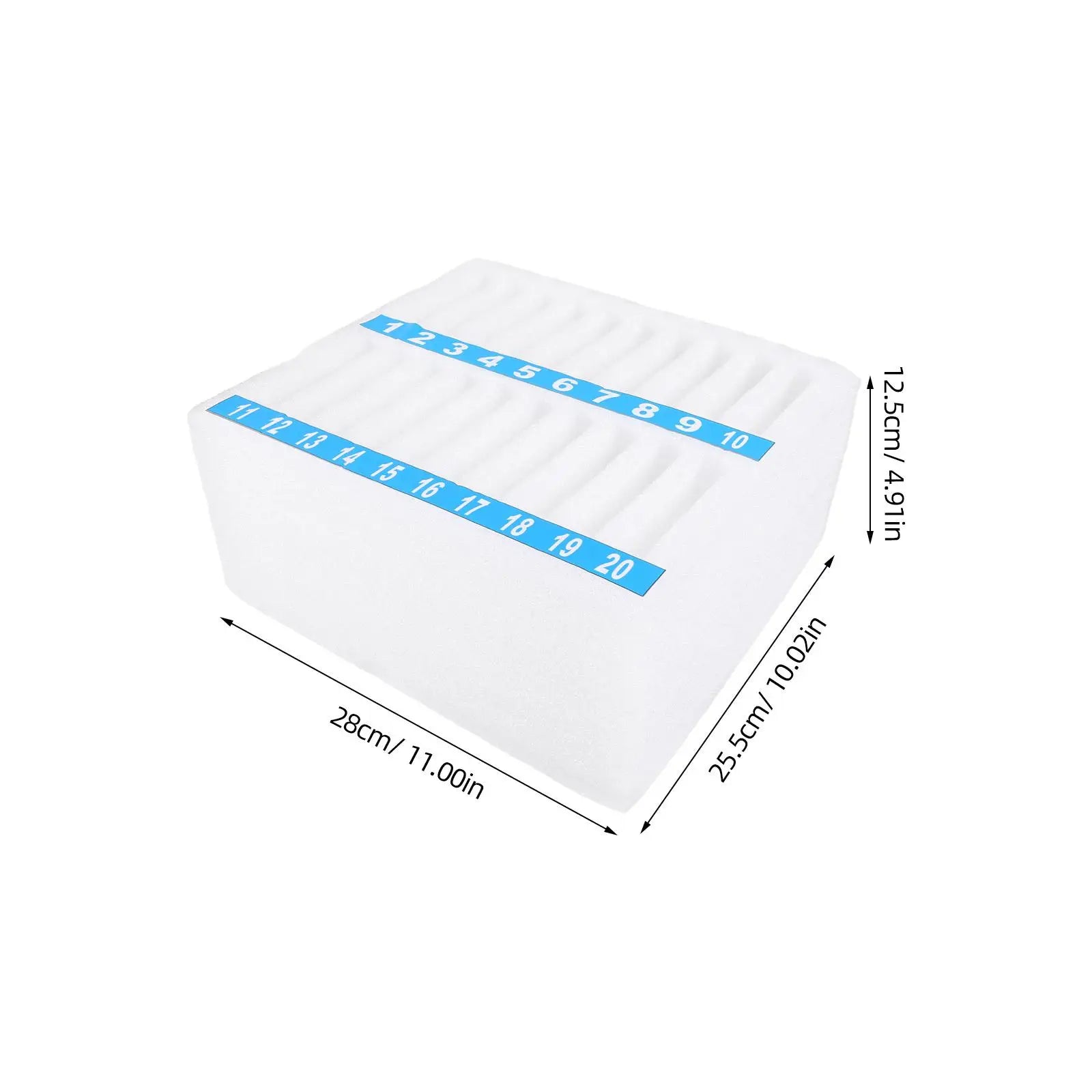 20 Grids Mobile Phone Storage Organizer Soft Foam Desk Organizer for Office Meeting Room Classroom desk phone management box