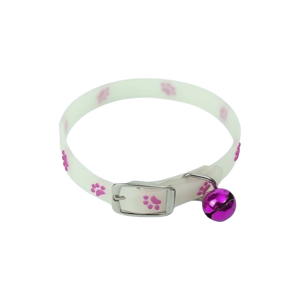 Pet Supplies Adjustable Cat Collar Anti-Loss Silicone Pet Luminous