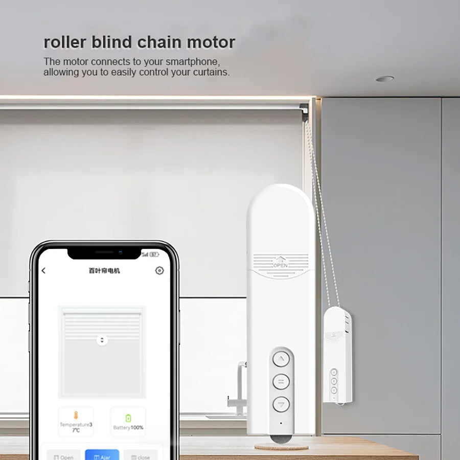 Intelligent Household Electric Curtain Roller Shutter Robot, Equipped with Bluetooth Remote Control Electric Roller Shutter Moto