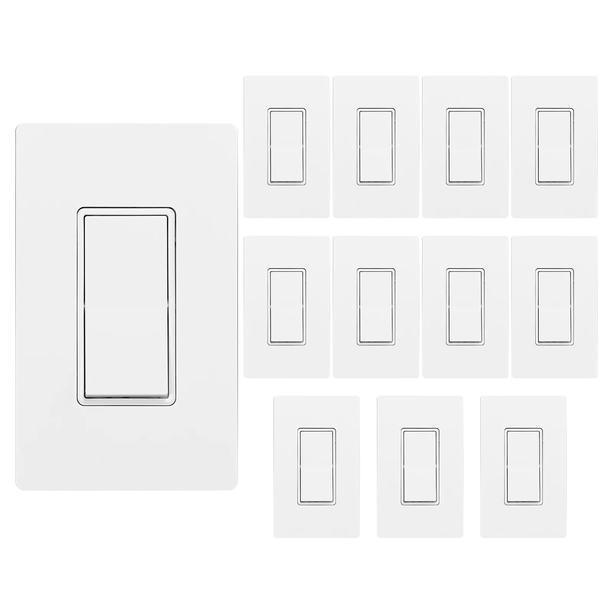MOES [12 Pack] Paddle Rocker Light Switch