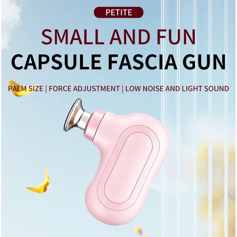 JianYouCare mini massage gun Deep Tissue Percussion Handheld Muscle Massager Relieve face body back fatigue Neck Grab Fascia Gun