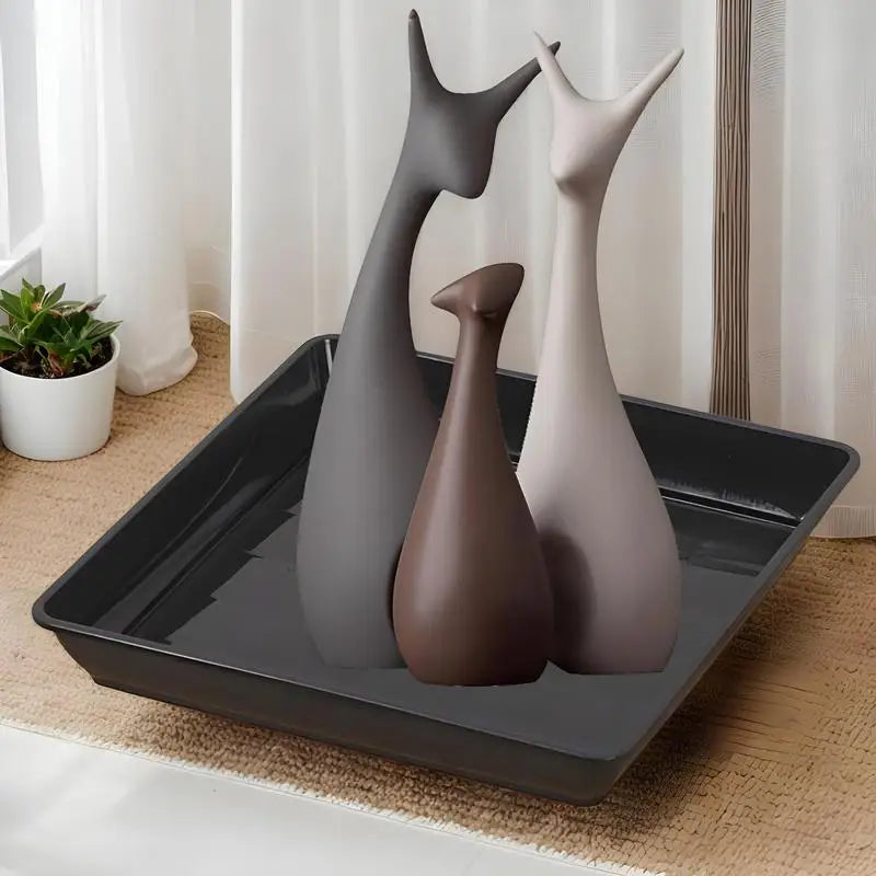 Plant Saucer Square Durable Flower Pot Indoor Outdoor Heavy Duty Tray Square Flowerpot Water Dish Home Decor for Gardening