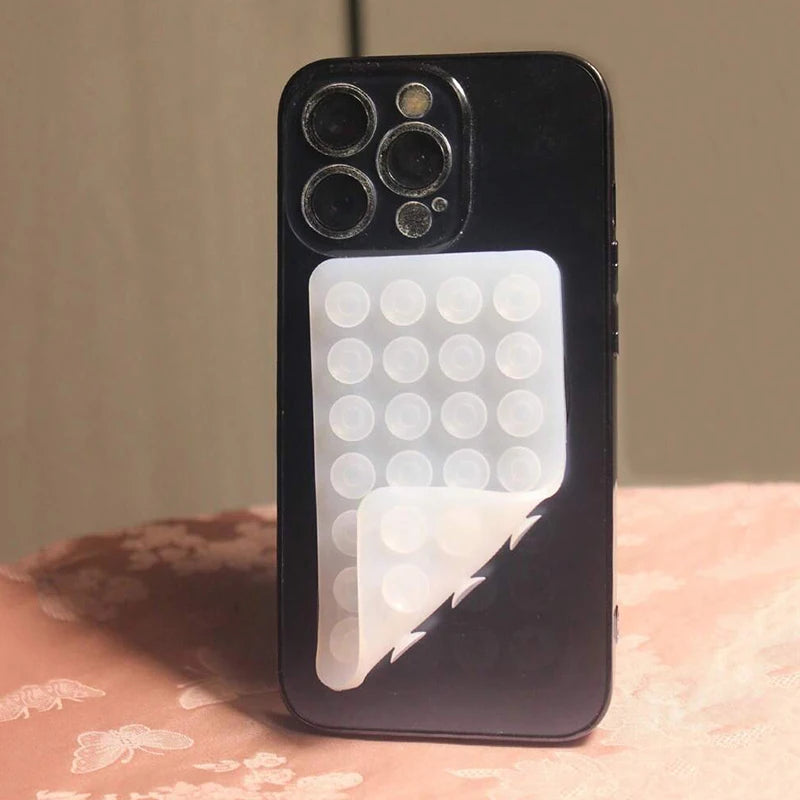 Silicone Suction Cup Phone Case Mount - Double-Sided Hands-Free
