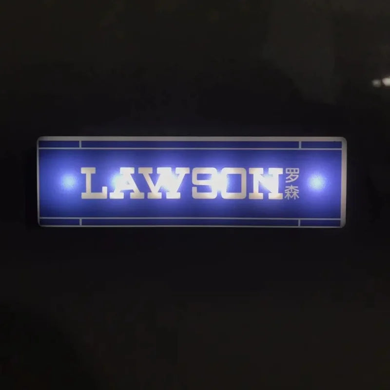 Fridge Magnet Convenience Store Night Light Glowing Signboard Miniature Room Decor Luxury Home Decor