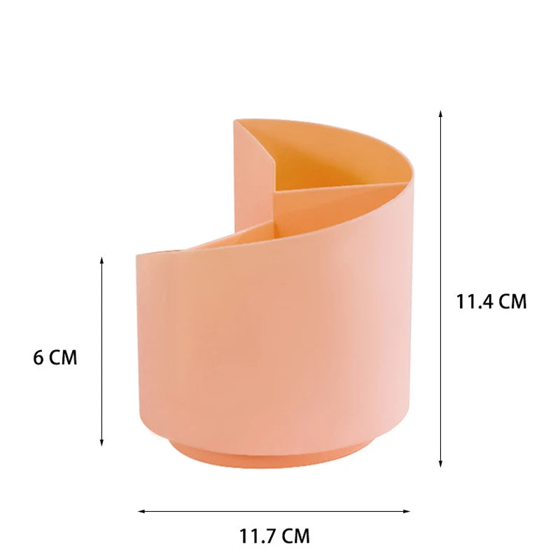 360 Degree Rotating Makeup Organizer Desktop Storage Box For Perfume Lipstick Skin Care Products Cosmetic Fruit Seasoning Holder