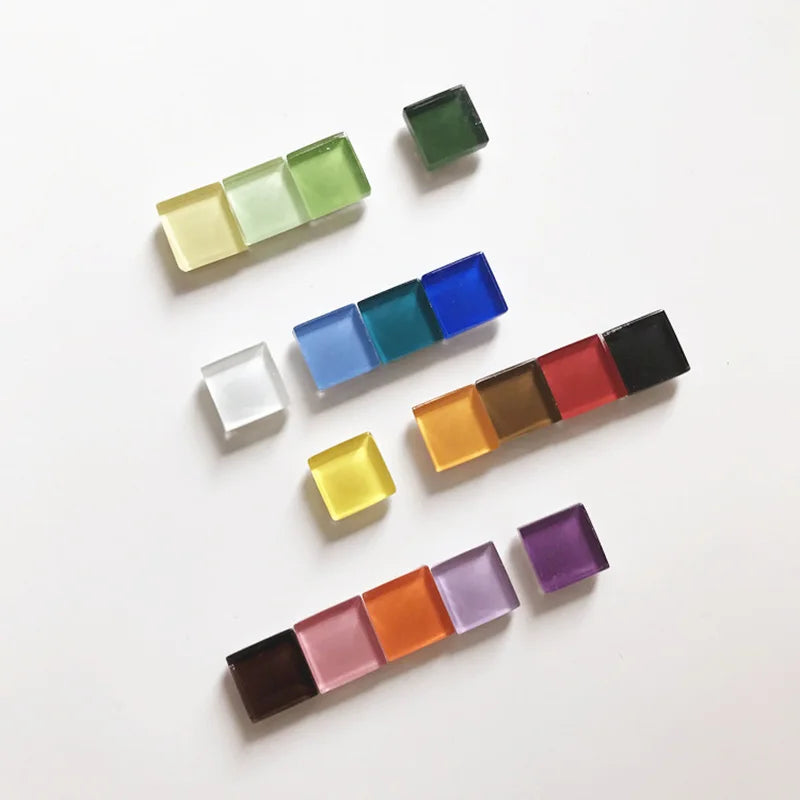 Mini Size 1cm Mixed Color Mosaic Beads Fridge Magnets DIY Kitchen Home Decoration Memo Board Refrigerator Sticker