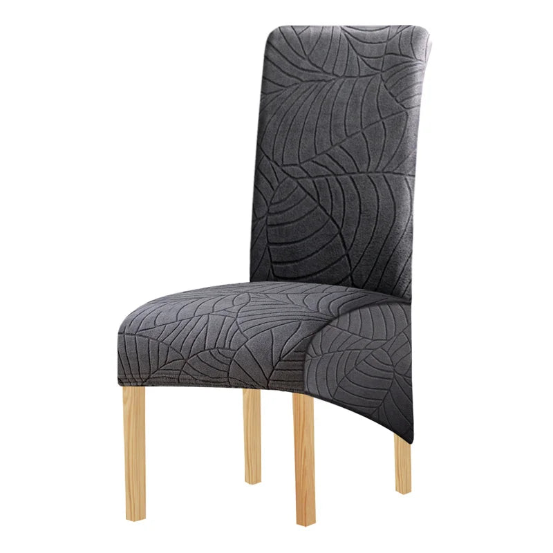 1PC Jacquard Chair Cover Stretch XL Size Long Back Chair Covers Seat Covers For Wedding Dining Room Home Kitchen Chairs