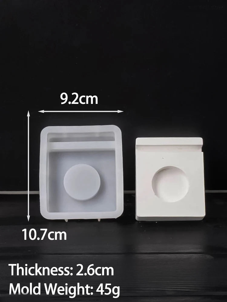 Creative Cross Fish Candle Holder Silicone Mold DIY Handmade Epoxy Resin Plaster Craft Candlestick Casting Molds Gift Home Decor