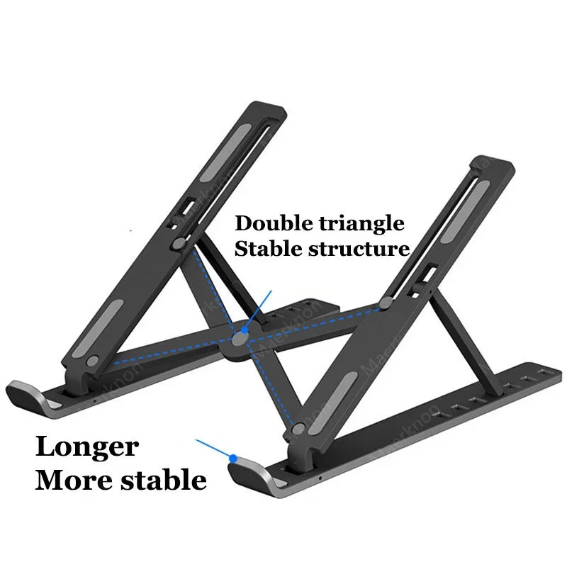 Portable ABS Foldable Laptop Stand Adjustable Notebook Bracket