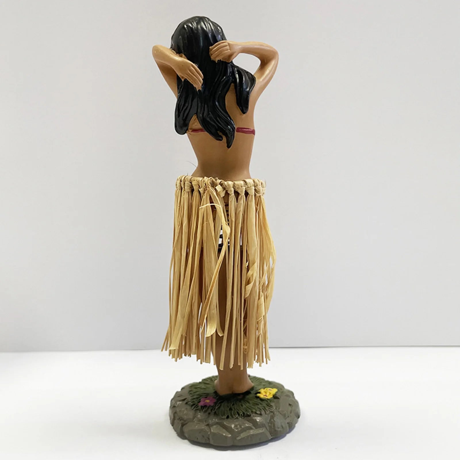 Hawaiian Hula Girl Dashboard Doll with Ukulele for Car Dashboard Collection Figurines Gifts Home Decor Mini Size Doll Dashboard