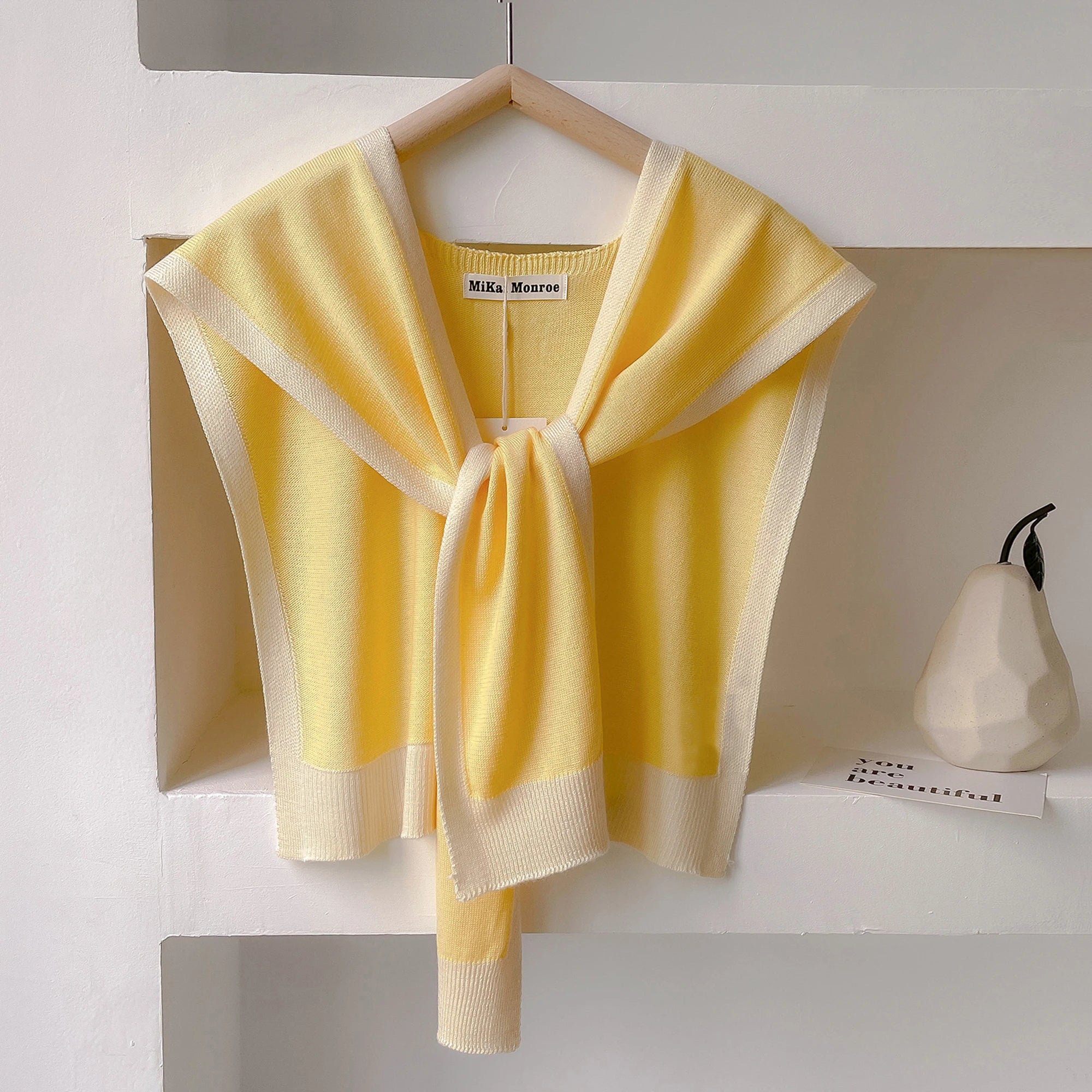 2025 Spring And Autumn Knitted Shawl With Summer Office Air-Conditioned Room Neck And Shoulder Scarf Casual Fashion Outdoor