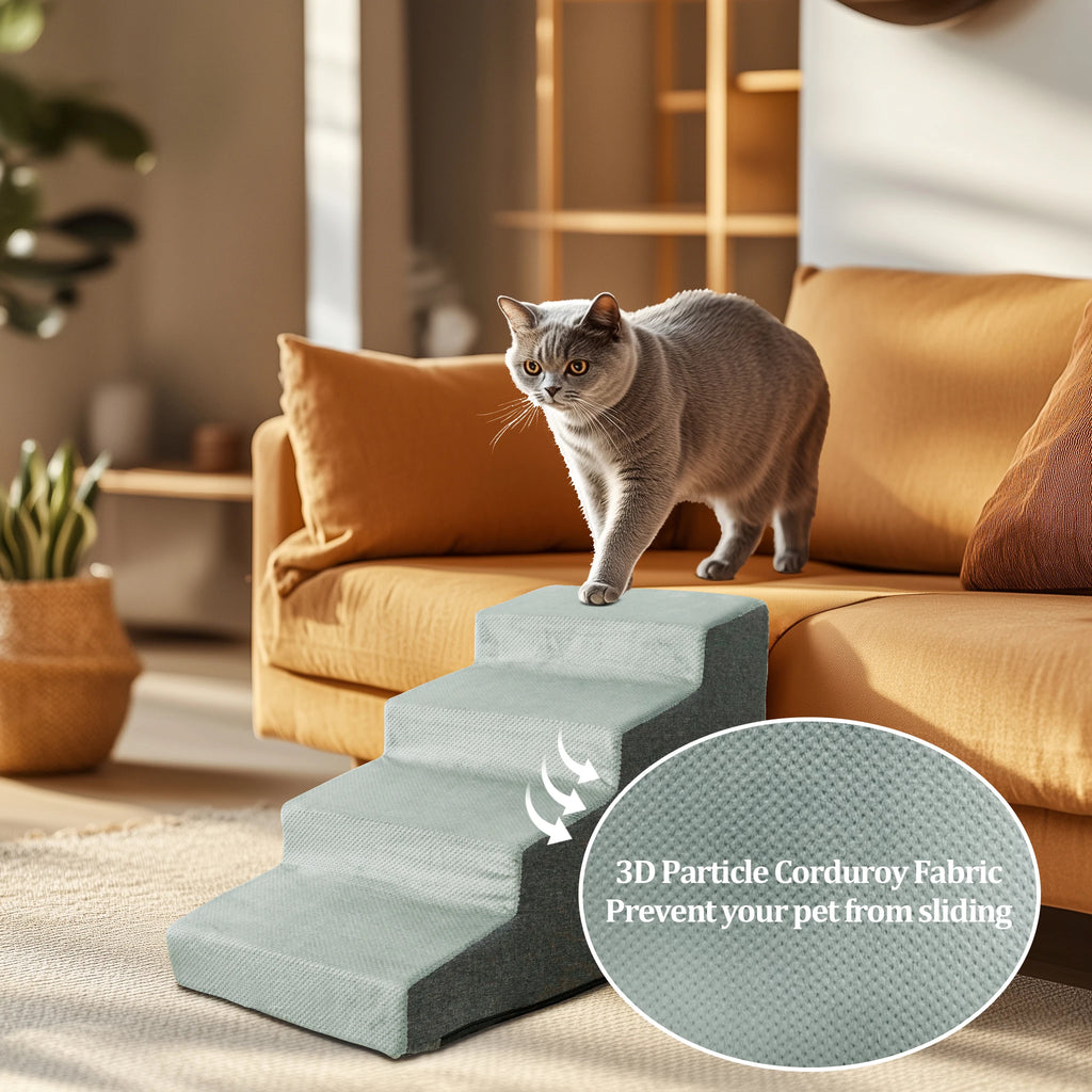 Foam Dog Stairs for High Beds, 3 to 5 Steps