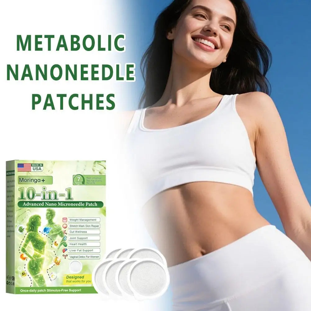 10-In-1 Moringa Nano Microneedle Body Care Patches Gentle Skin