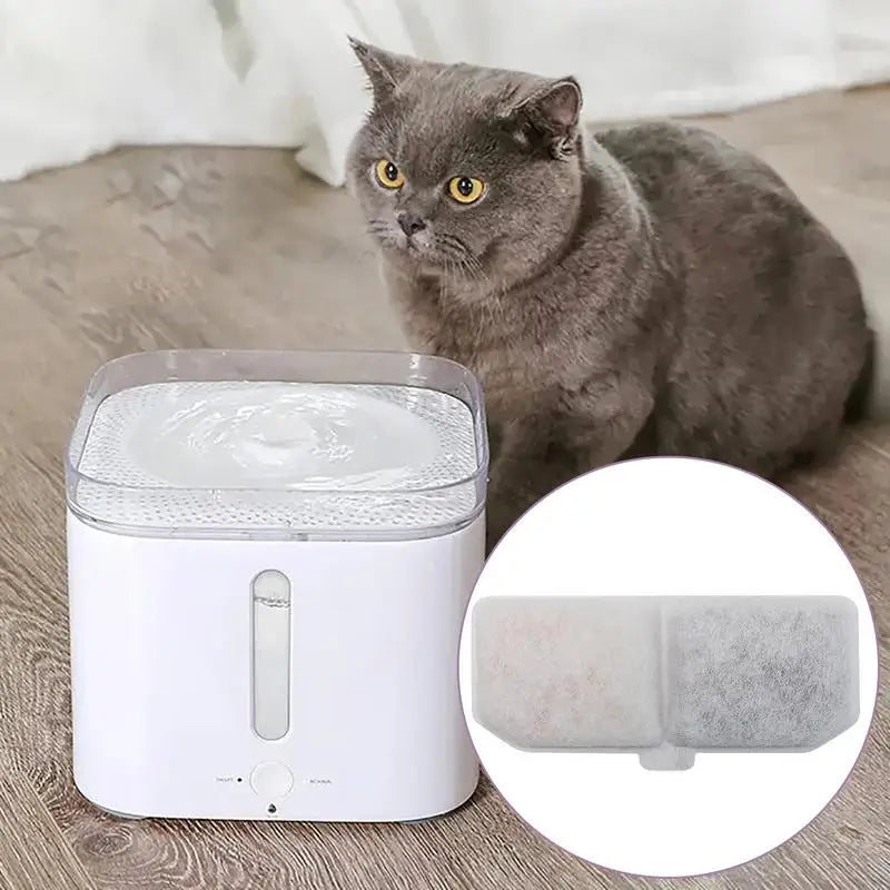 4/10Pcs Dog Feeders Fountain Filters Cat Water Replacement Filter for Pet Fountain Filtration System Pre-Filter Sponges