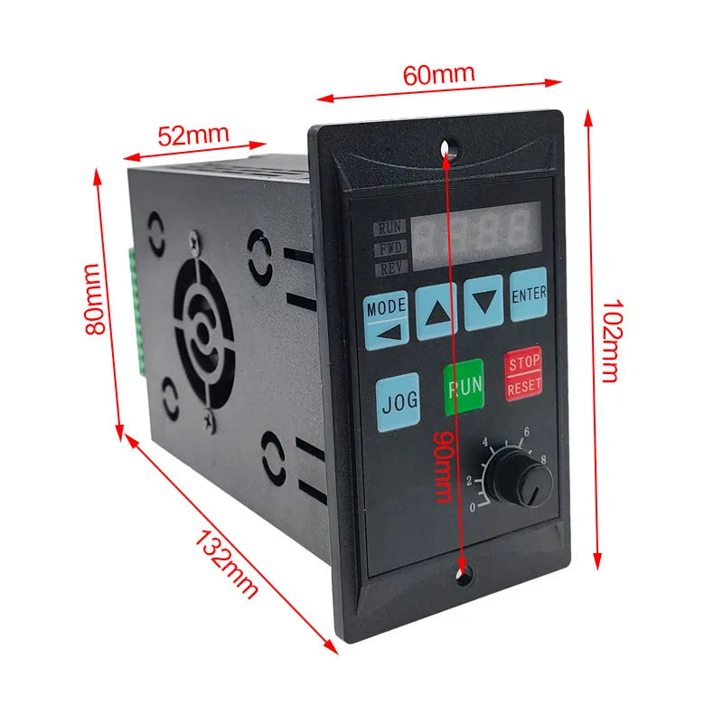 Frequency Converter Electric Inverter 1500W RS485 Add Motor Driver 0.75KW MCU Single Phase Input 220V 3-Phase Output 0.4KW 1.5KW