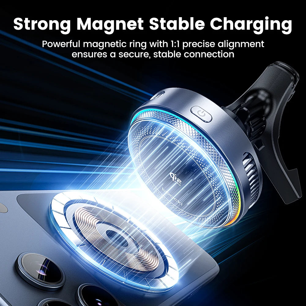 Toocki Qi2.2 25W Car Wireless Charger Phone Holder Stand TEC Cooling for iPhone 17 16 15 Pro Max Smasung S26 S25 Magsafe Charger