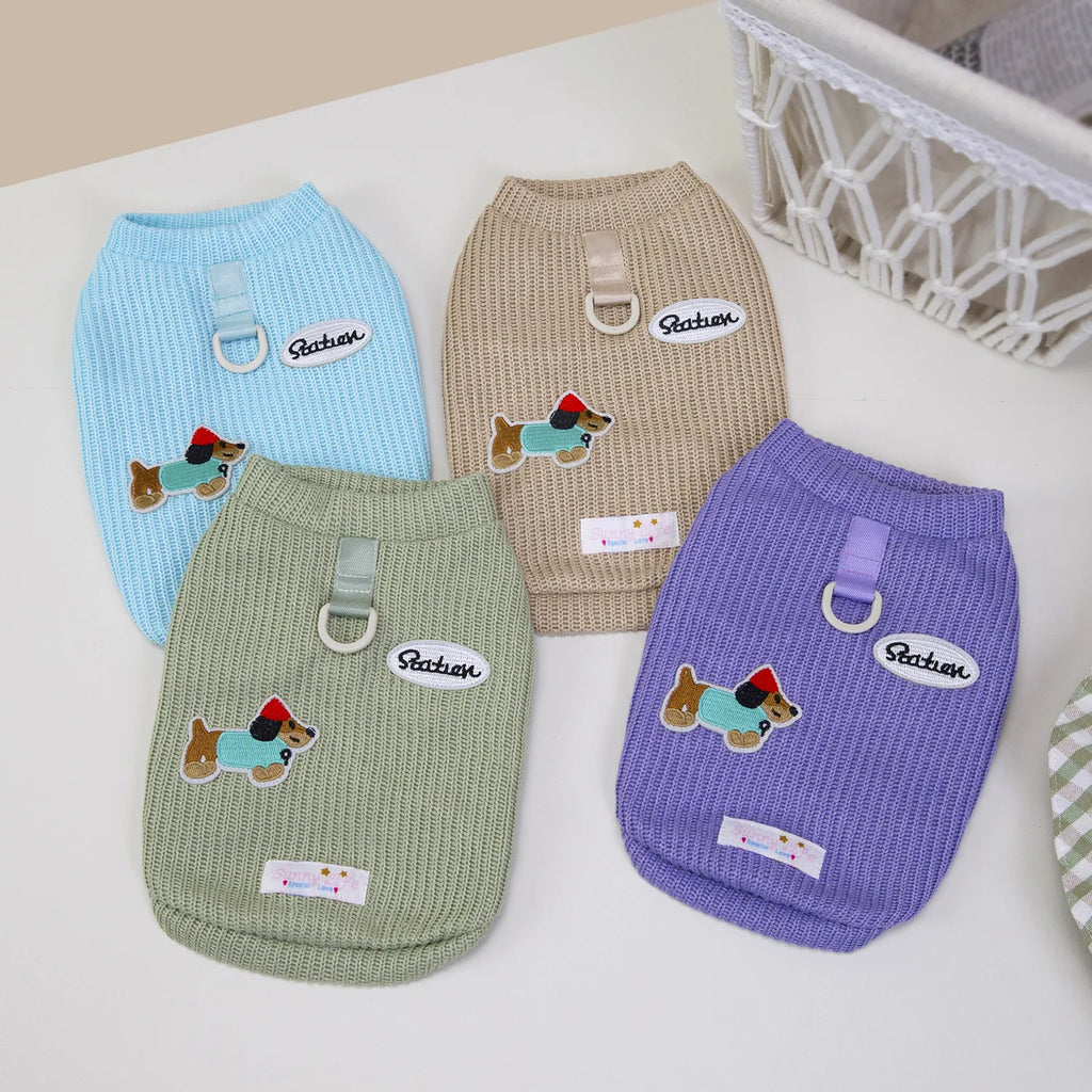 Dog Sweater for Small Dogs, Knitted Pullover Pet Apparel Winter Puppy Clothes for Chihuahua Yorkie
