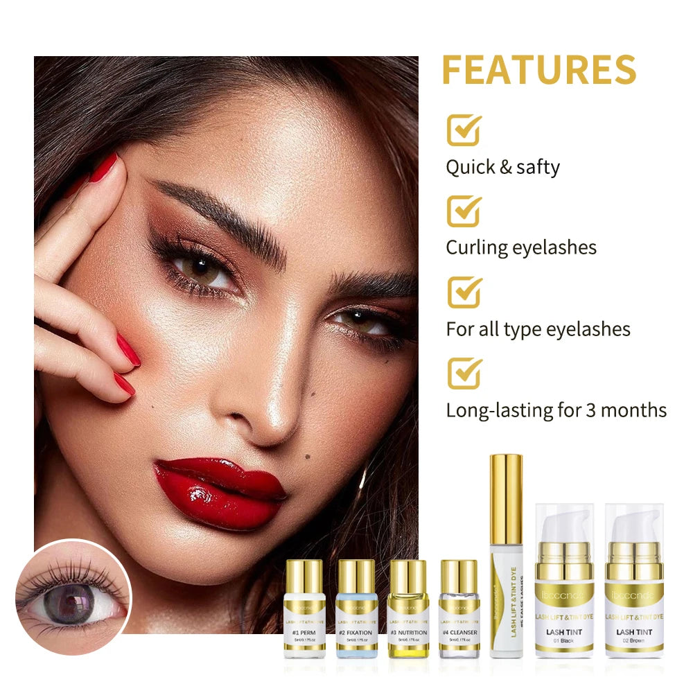 Upgraded Lash Lift &amp; Tint Kit Semi Permanent Eyelash
