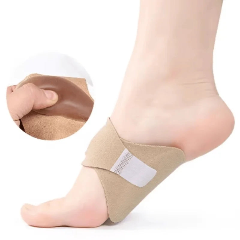 1 pair of men's and women's arch support sports insoles for flat feet to support the ball of the foot and relieve pressure.