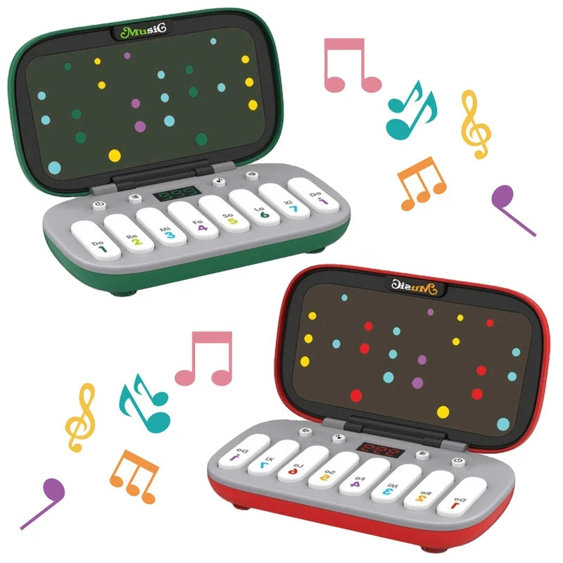 Electronic Music Rhythm Puzzle Game Machine Light Up Sensory Fast Push Organ Montessori Educational Travel Toy