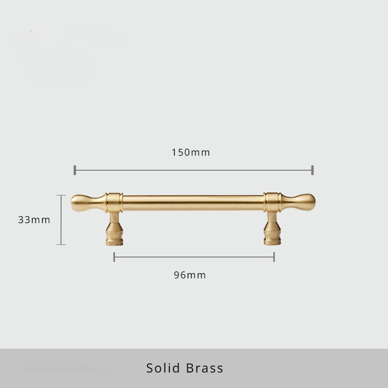 Satin Brass Cabinet Door Handles and Knobs Antique Drawer Pulls Vintage Kitchen Cupboard Handle Wardrobe Hardware French Style