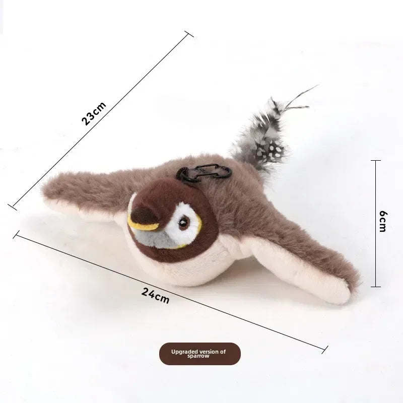 Hot Cat Interactive Toys Catnip Electric Pat Bird (with