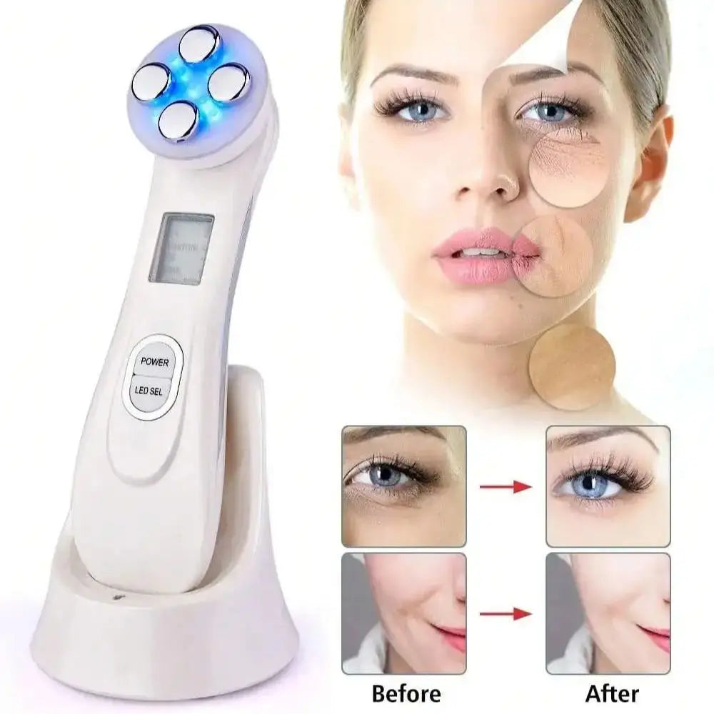 2026 Mini for Face Skin LED Rejuvenation Wand Face Skin Care Massage Beauty Device,Facial Beauty Massager Rechargeable