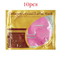 10pcs Crystal Collagen Gold Face Masks Beauty Skin Care Big Mask Anti-aging Hydrating Moisturizing Facial Mask for Face Care