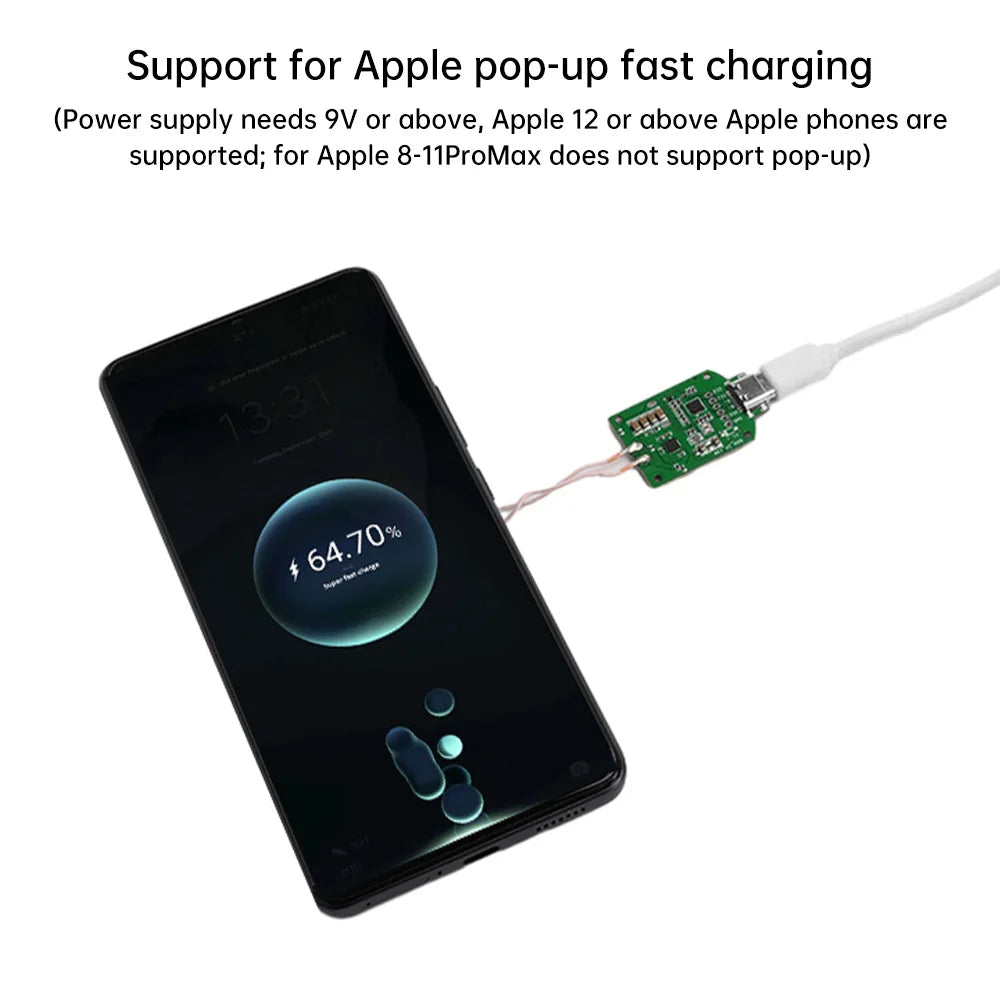 5W/10W/15W Adaptive Wireless Charging Module DIY Fast Charger Type-C Interface DIY Wireless Charger For Phone Electronic Devices