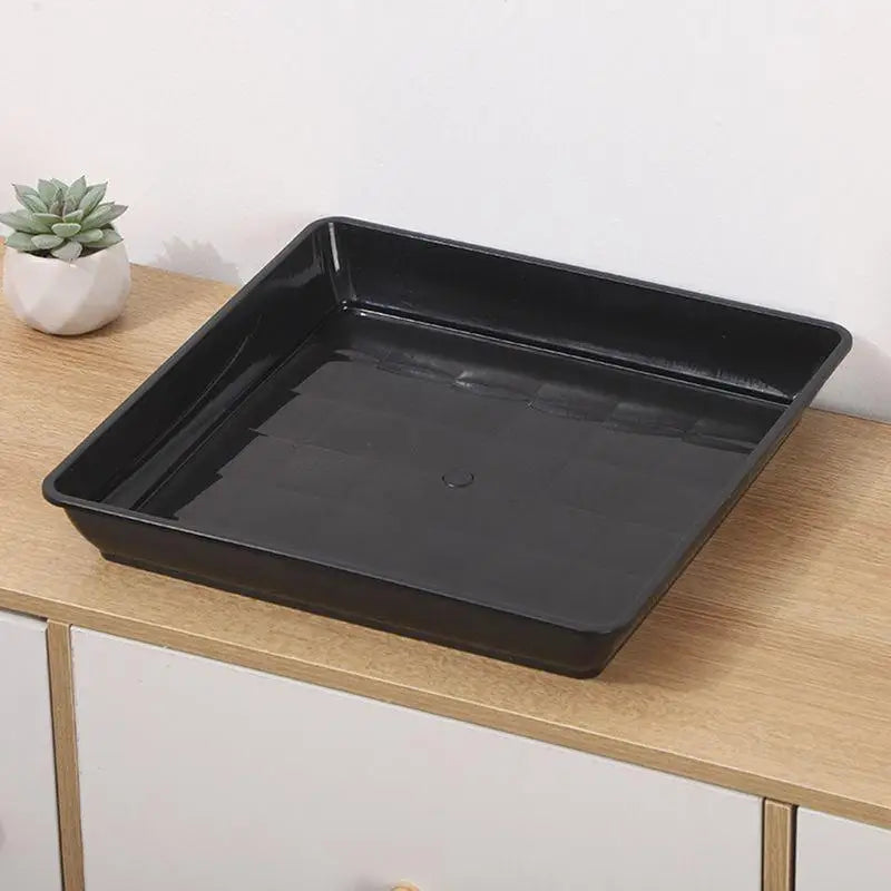 Plant Saucer Square Durable Flower Pot Indoor Outdoor Heavy Duty Tray Square Flowerpot Water Dish Home Decor for Gardening