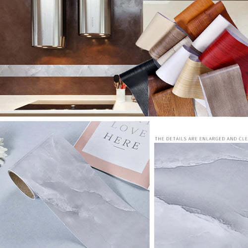 10M Realistic Wood Grain Repair Duct Tape Furniture Renovation Adhensive Skirting Waist Line Floor Stickers Home Decor