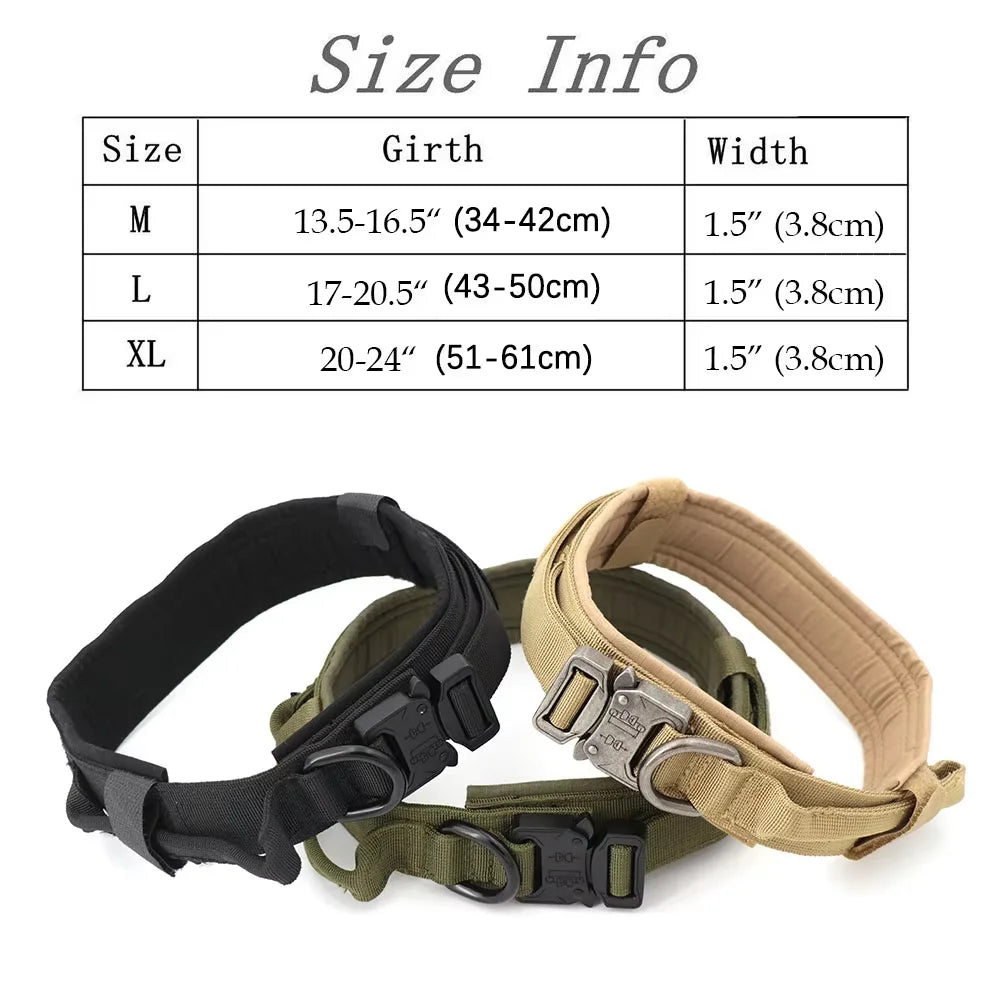 Dog Training Collar Adjustable Tactical Dog Collar and Leash
