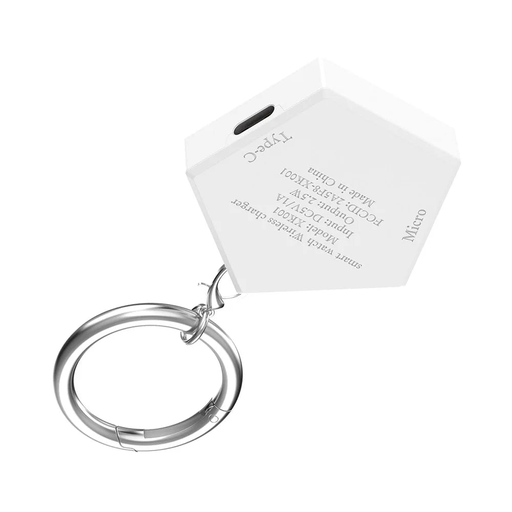 Portable Charger for Samsung Galaxy Ultra 2025/Watch 8/ 7/6 Classic/5/5 Pro/Active 2/Watch4/3 Magnetic Keychain Wireless Charger