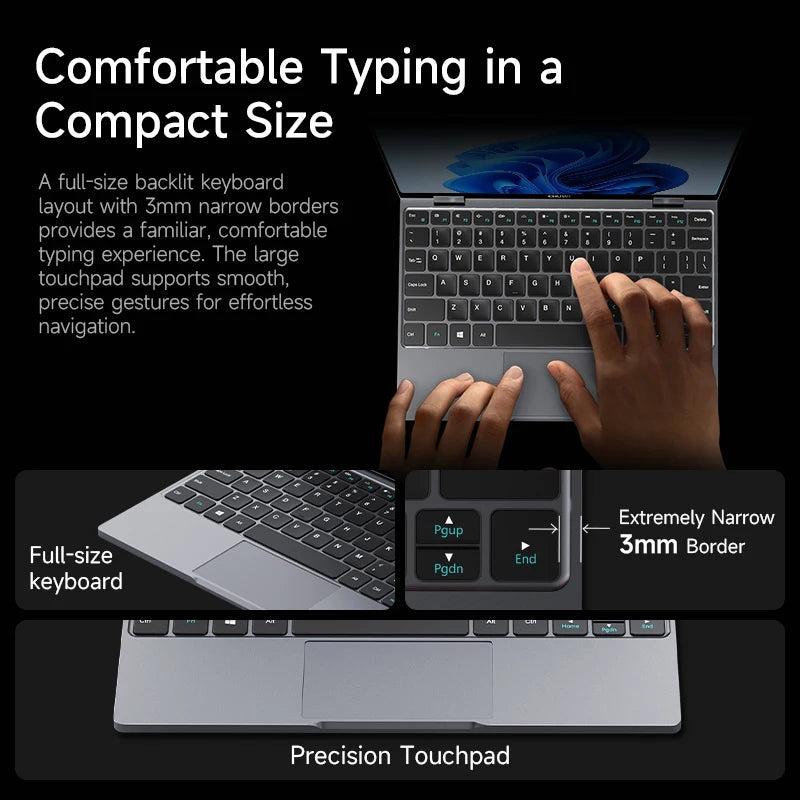 CHUWI MiniBook X Touch Screen Tablet Laptop 2-in-1 Intel