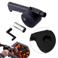 Outdoor Barbecue Fan Hand-cranked Air Blower Portable BBQ Grill Fire Bellows Tools Picnic Camping Accessories Barbeque