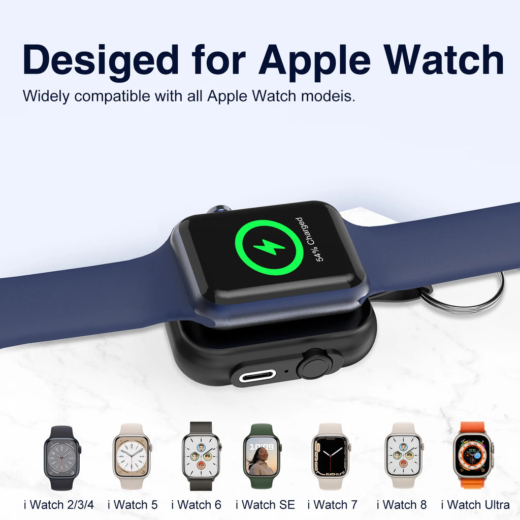 Protable Power Bank For Apple Watch Charging 1200mAh Magnetic Wireless Charger For Iwatch Series Mini Powerbank Spare Battery
