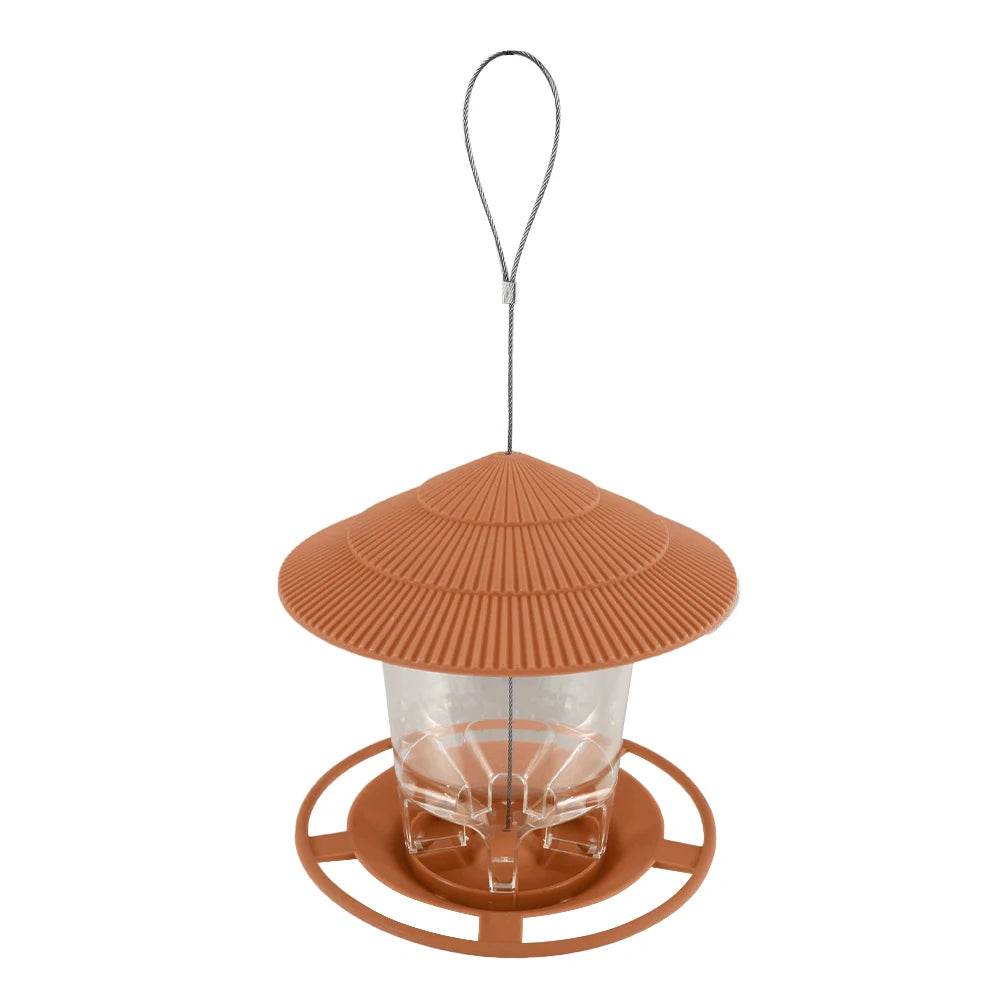 Garden Gazebo Hanging Wild Bird Feeder Outdoor Container With