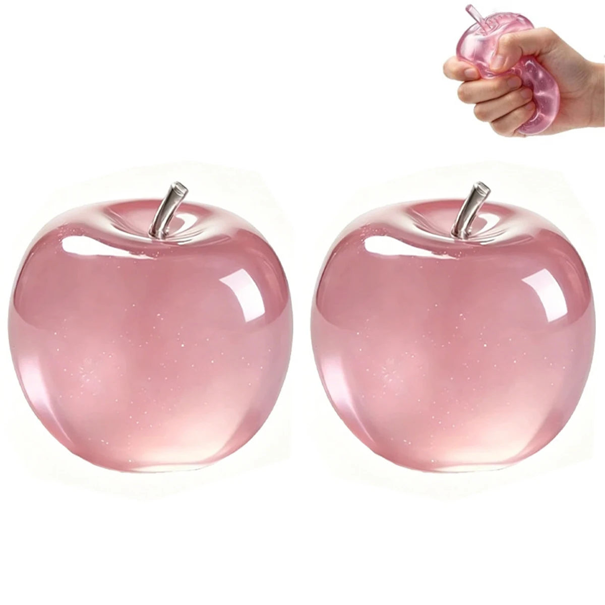 1/2Pcs Squishy Fruit Apple Fidget Toy Squeeze Stress Relief