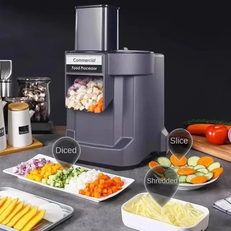Commercial Vegetable Chopper 3 in1 Multifunctional Electric Cutting Machine