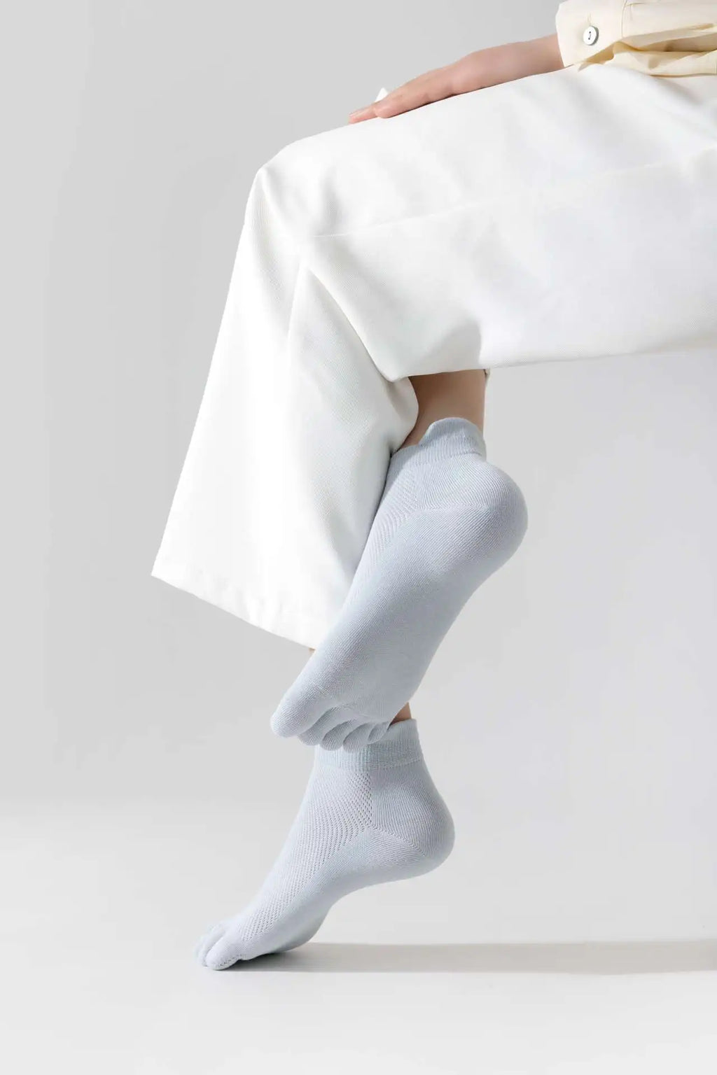 5 Pairs Summer Women Five Finger Socks 5 Pairs Candy Color Soft Cotton Breathable Mesh Split Toe Socks Girls Outdoor Sports Sock