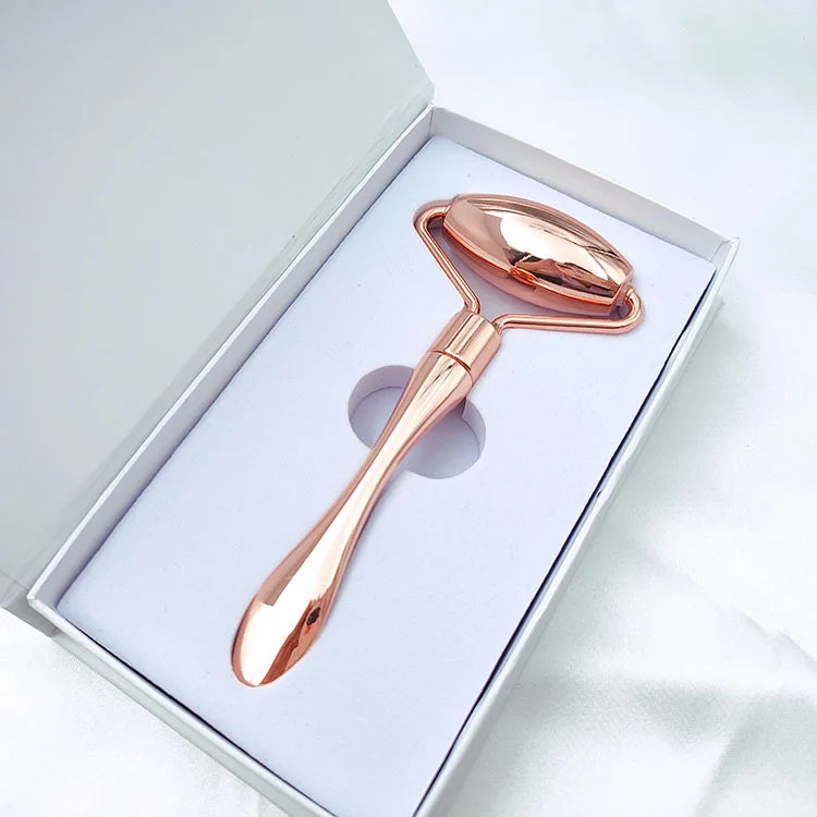 Stainless Steel Pointed Roller Spatula Massage Ball Stone Face Roller Massager To Improve Neck Facial Beauty Skin Care Tool