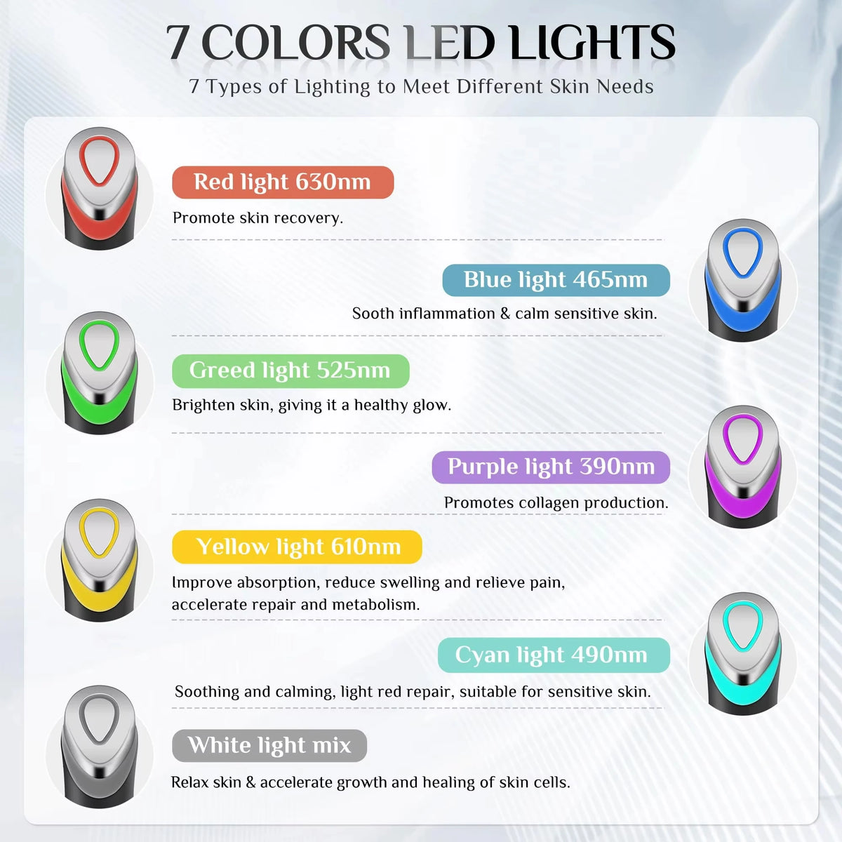 7 Colors Age-R Booster Pro with Gel Beauty Machine for Anti-Aging, Wrinkles Skin Rejuvenation, Lifting Tighten Home Use